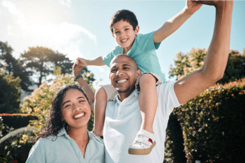 smiling family